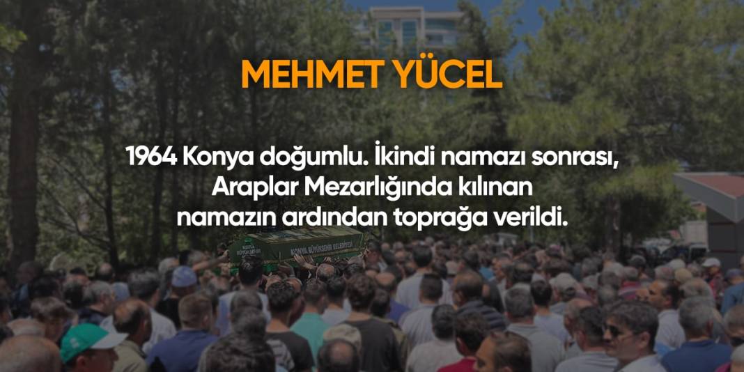 Konya'da bugün vefat edenler | 2 Aralık 2024 8